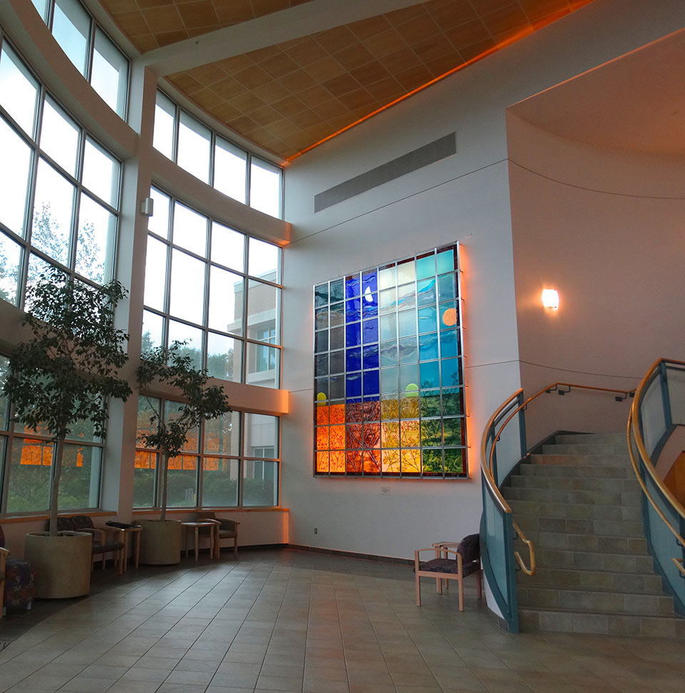 Site-specific LED backlit artwork